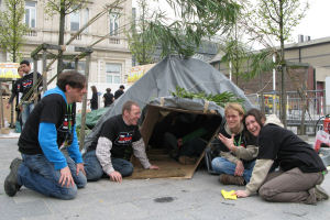 Streetsleep op het Martelarenplein